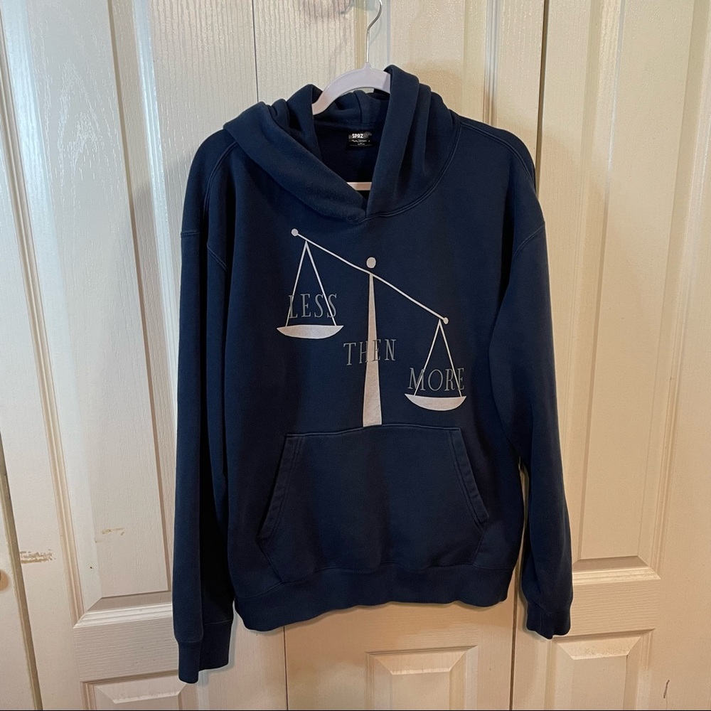 Less Then More pullover hoodie sweatshirt